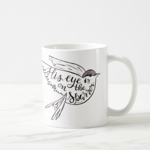 Hans öga är på sparrowen kaffemugg