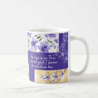 Hans öga är på sparven-mugg kaffemugg