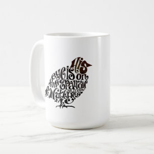 Hans Öga ligger på Sparrow - Kaffe Mugg - 15 oz.