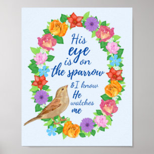 Hans Öga på Sparrow Wall Art Poster