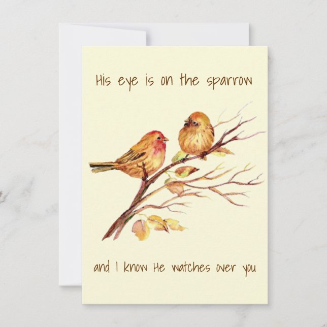 Hans Öga står på Sparrow. (Framsida)