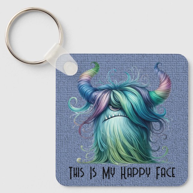 Hans - One Eyed Monster Anpassningsbar Keychain Nyckelring (Framsida)