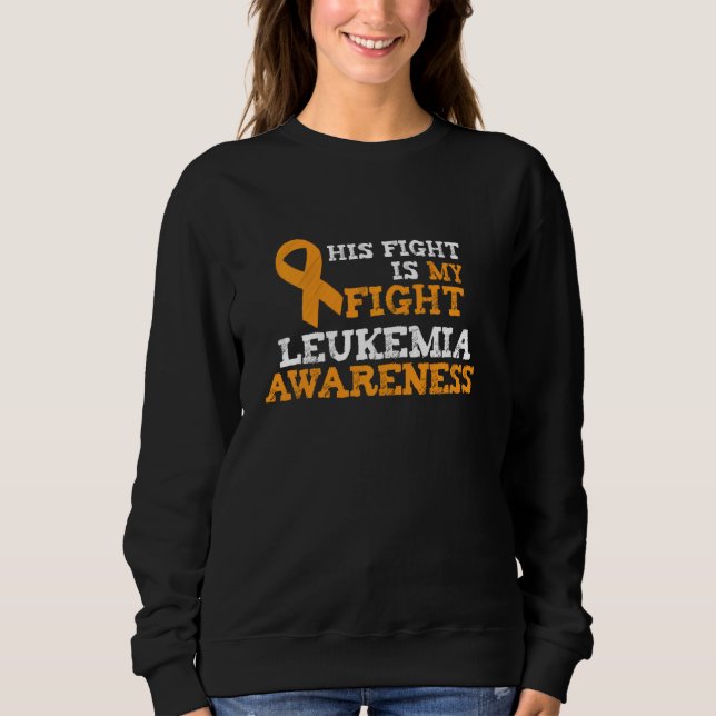 Hans Orange Ribbon Leukemia Awareness Support T Shirt (Framsida)