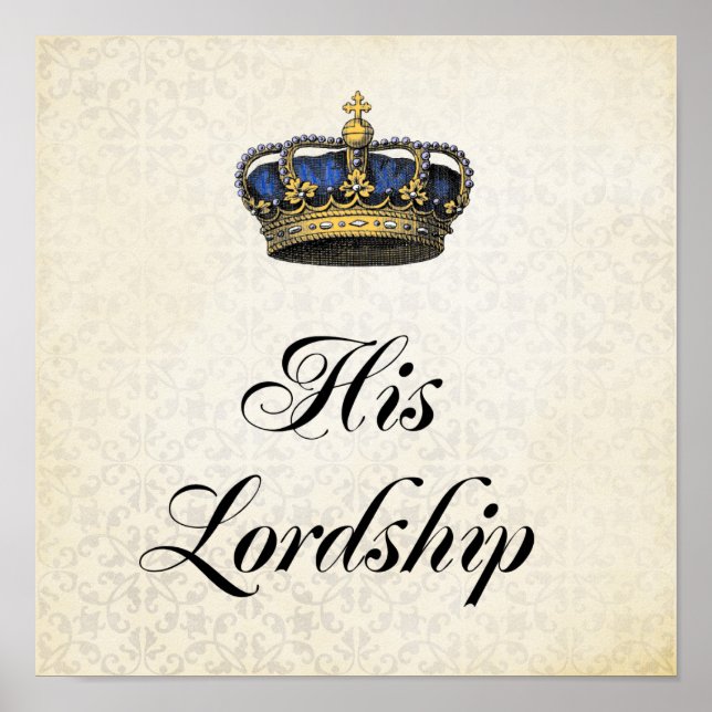 Hans ordförandeskap poster (Framsidan)