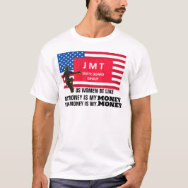 HANS PENGAR ÄR MINA PENGAR. Grundläggande svart t- T Shirt