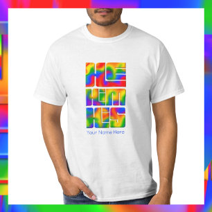 Hans pronouns Rainbow Tie Dye T Shirt