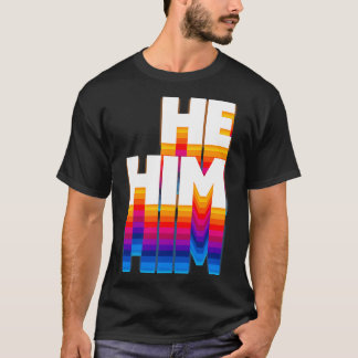 Hans pronouns Retro Faded-design 3 T Shirt