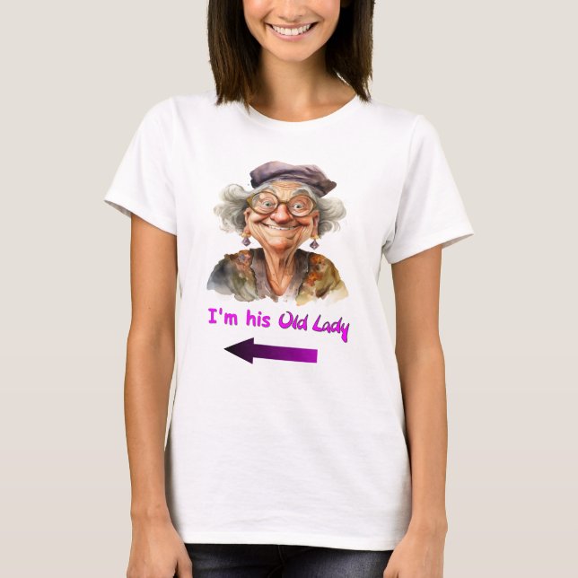Hans roliga gamla Dam t-shirt (Framsida)