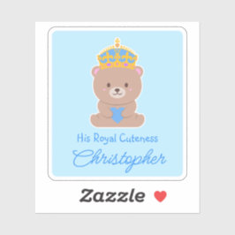 Hans Royal Cutness | Funny Cute Personlig Baby Klistermärken