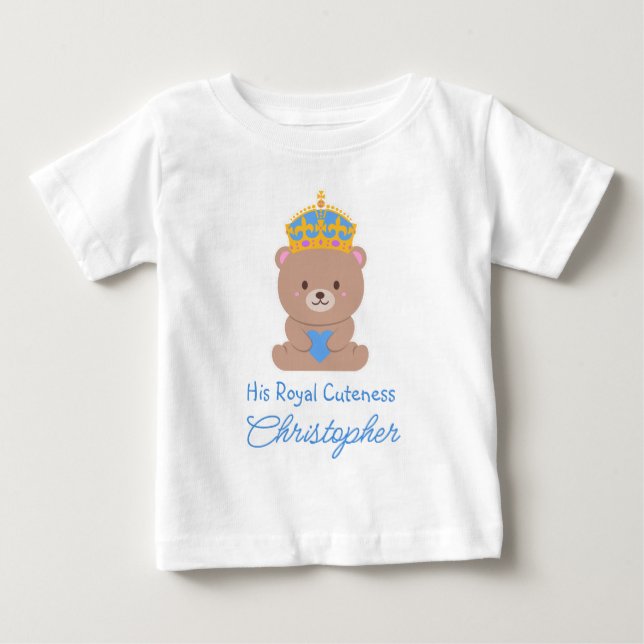 Hans Royal Cutness | Royal för Ljud Personlig T Shirt (Framsida)