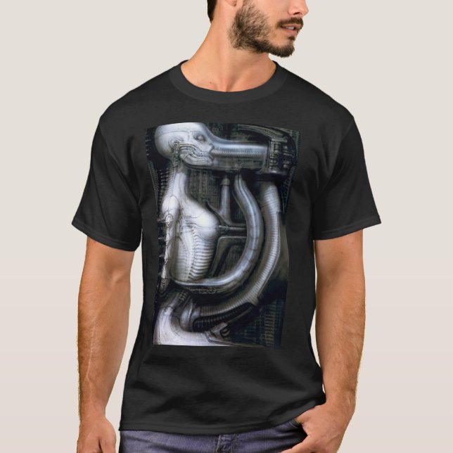 hans ruedi giger-teckning t shirt (Framsida)