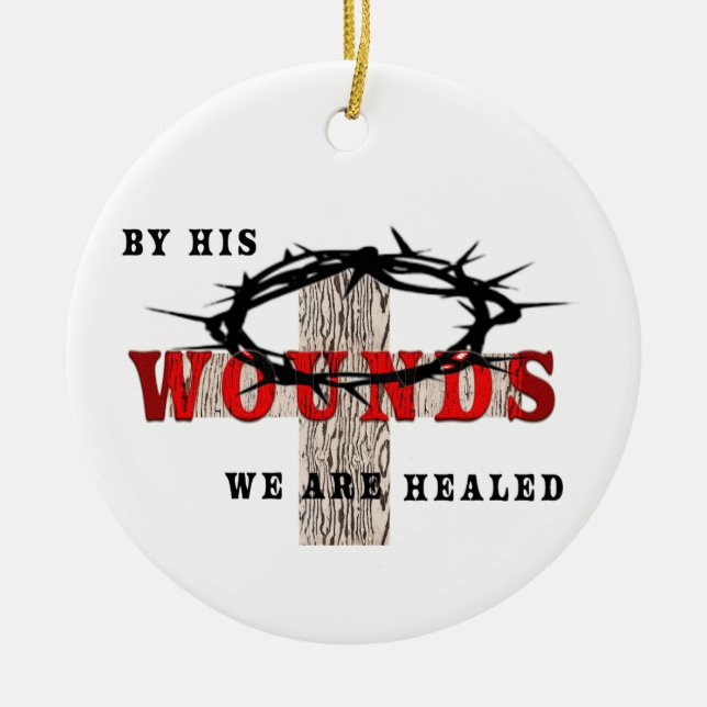 Hans sår julgransprydnad keramik (Framsidan)