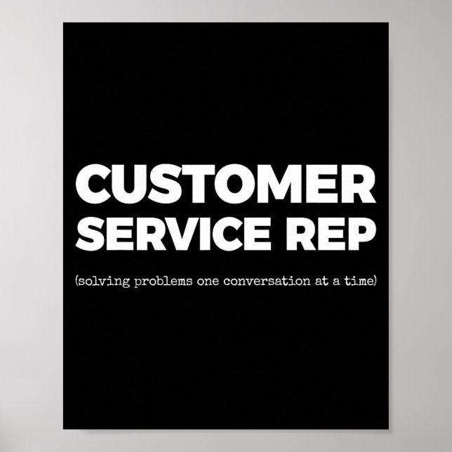 Hans Service Rep (löser problem en konversation  Poster (Framsidan)