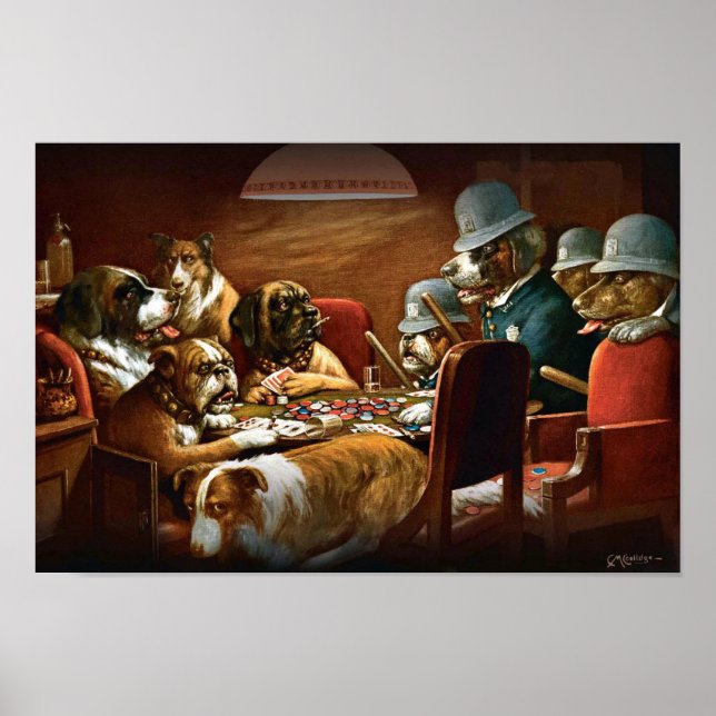 Hans Station och fyra Ess Poster (Framsidan)