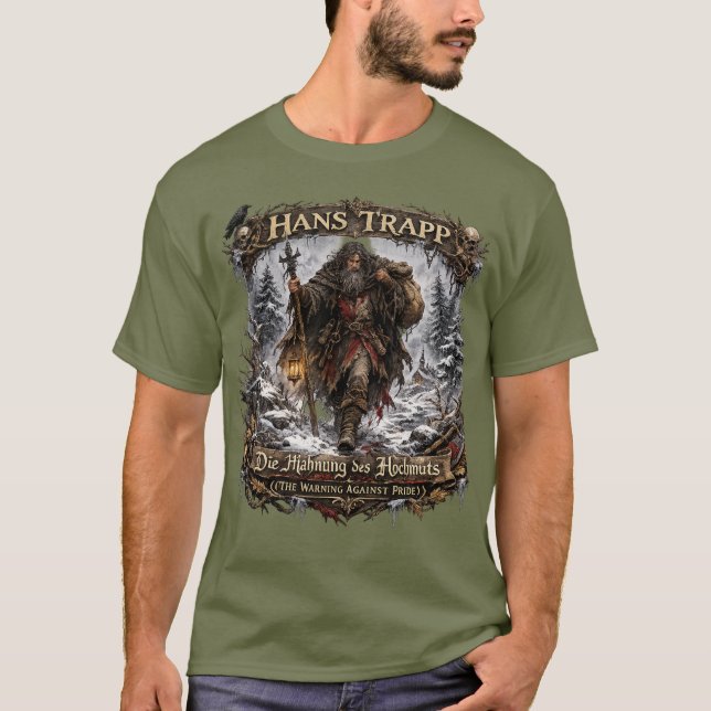 Hans Trapp Folklore  – The Warning Against Pride T Shirt (Framsida)