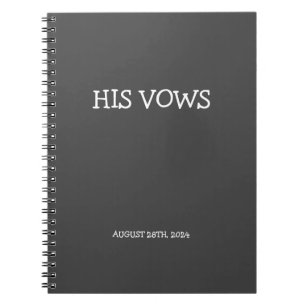 HANS VOWS NOTEBOOK ANTECKNINGSBOK