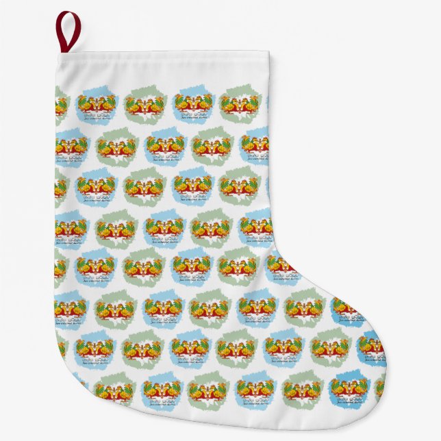 Hansa Puttuwa – Two Entwined Swans Stor Julstrumpa (Framsidan)