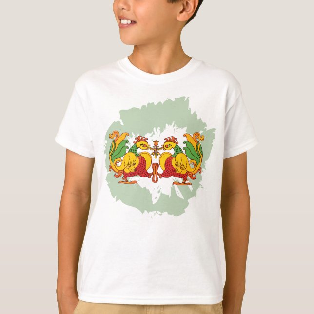 Hansa Puttuwa – Two Entwined Swans T Shirt (Framsida)