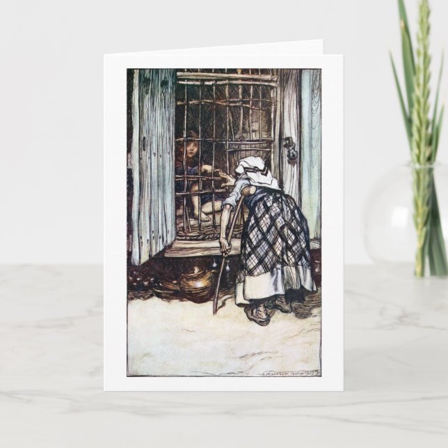 Hansel Caged vid häxan Kort (Framsida)