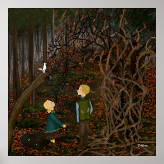 Hansel & Gretel i skogen Poster