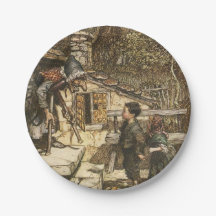 Hansel & Gretel Papper Tallrikar - Classic Illustr