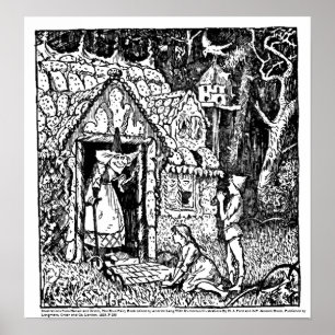 Hansel och Gretel, Blue Fairy Bok Poster