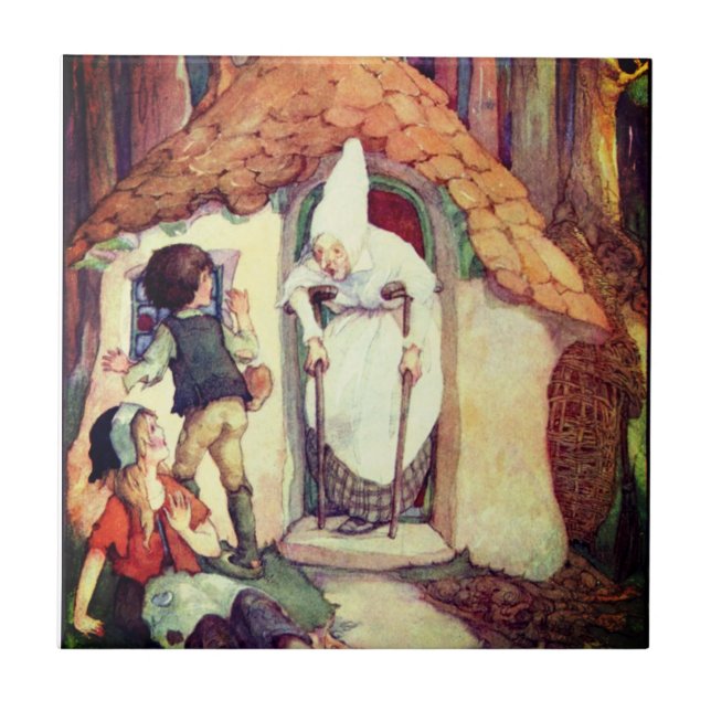Hansel och Gretel Ceramic Tile Kakelplatta (Framsidan)