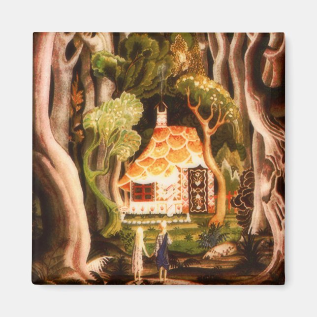 Hansel och Gretel Fairy Tale Magnet (Framsidan)