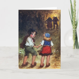 Hansel och Gretel Head in to Skogen Kort