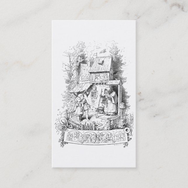 Hansel och Gretel Möte Witch Visitkort (Framsida)