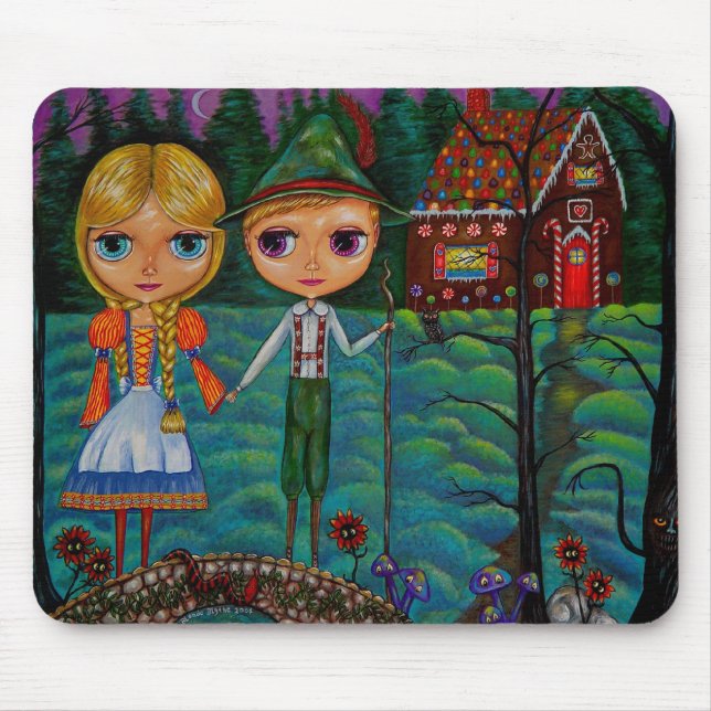 Hansel och Gretel Mousepad Musmatta (Framsidan)