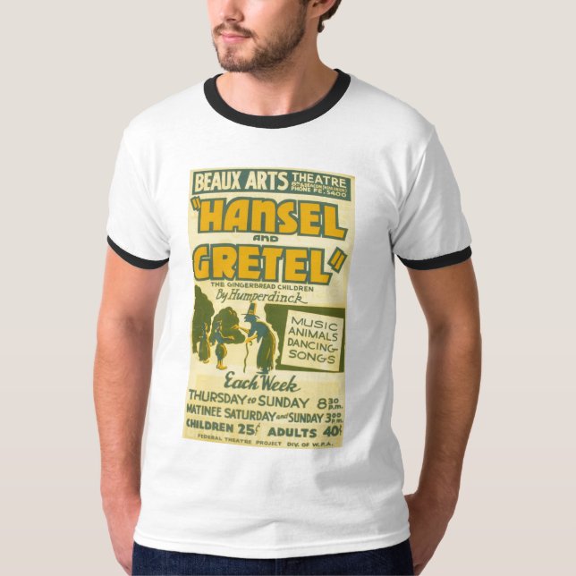 Hansel och Gretel - opera av Engelbert Humperdinck Tee (Framsida)