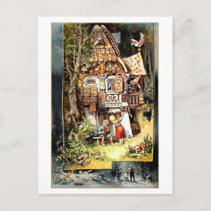 Hansel och Gretel-vintage vykort