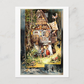 Hansel och Gretel-vintage vykort