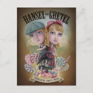 Hansel- och Gretel-vykort Vykort