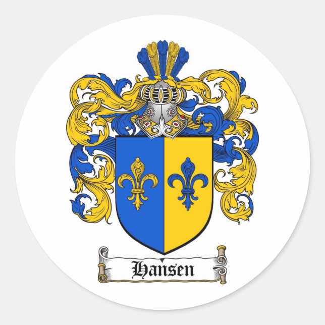HANSEN FAMILY CREST - HANSEN JACKAR ARM RUNT KLISTERMÄRKE (Framsida)