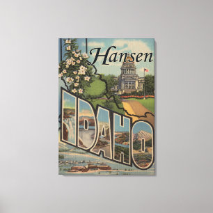 Hansen IdahoLarge brev ScenesHansen, legitimation Canvastryck