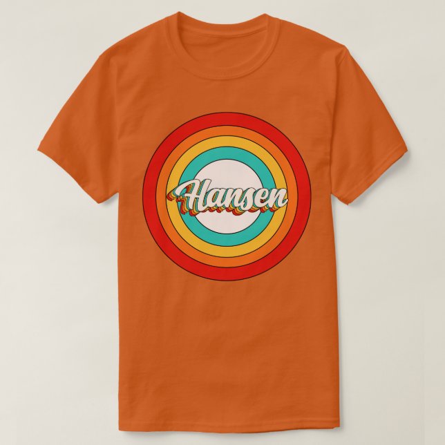 Hansen Namn Shirt Vintage Hansen Circle T Shirt (Design framsida)
