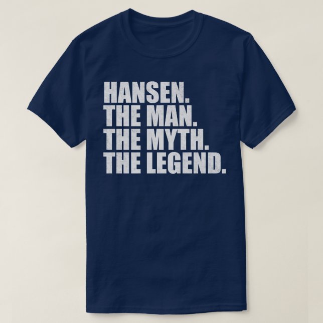 HansenHansen Familj namn Hansen efternamn Hansen S T Shirt (Design framsida)