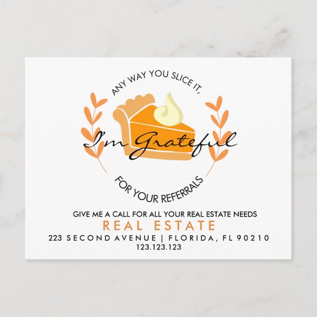 Hänskjutningar i paj i egentlig mening i gods meddelande vykort (Framsida)