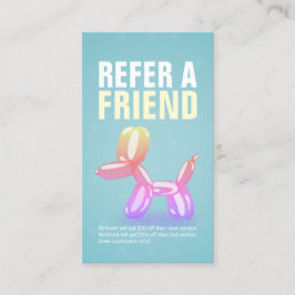 Hänskjutningskort för djuromsorga Sitta Bathing &  Rabattkort