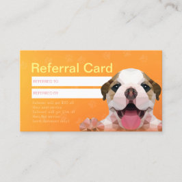 Hänskjutningskort för djuromsorga Sitta Bathing &  Rabattkort