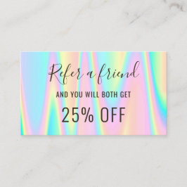 hänskjutningskort för pastel färg visitkort