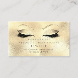 Hänskjutningskort för Salon Glitter Golden Sepia L Rabattkort