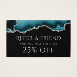 Hänskjutningskort för tealagat visitkort