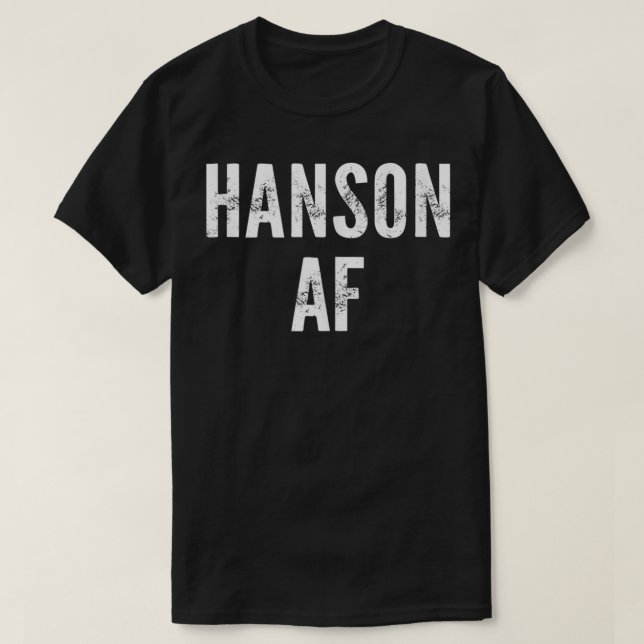 Hanson AF Tanktop T Shirt (Design framsida)