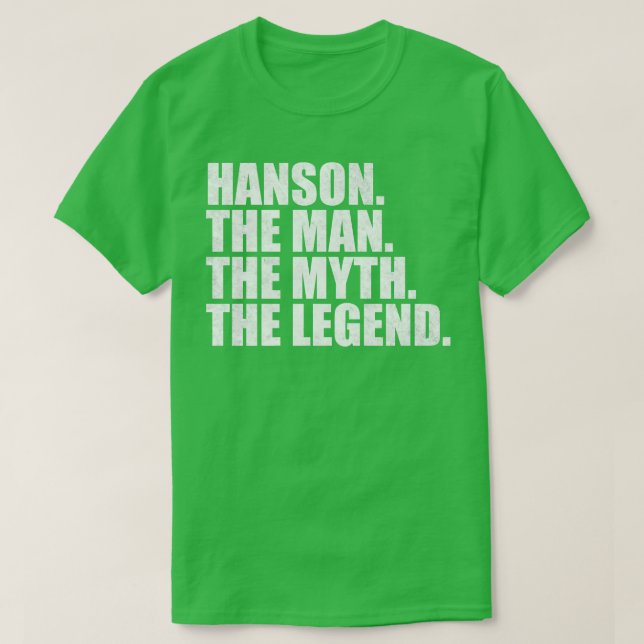 Hanson Hanson Family namn Hanson efternamn Hanson  T Shirt (Design framsida)