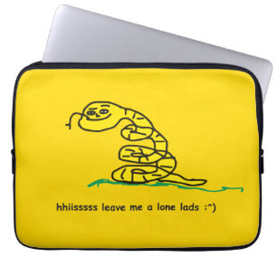 Hansssss Lämna mig ifred pojkar Gadsden-parodi Laptop Fodral