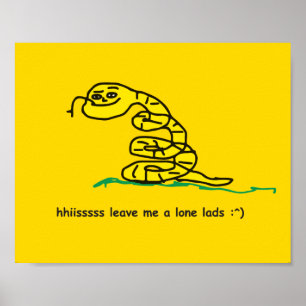 Hansssss Lämna mig ifred pojkar Gadsdenparodi Poster