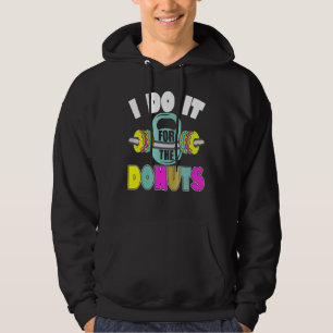 Hantel Styrketräning Munk Efterrätt Gym Träning Hoodie